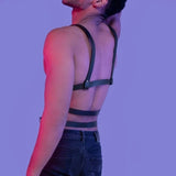 Men's Full Body Bondage Leather Harness - Amplify Your Allure