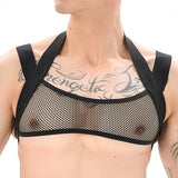 Men's Elastic Mesh Chest Harness - Allure Meets Strength