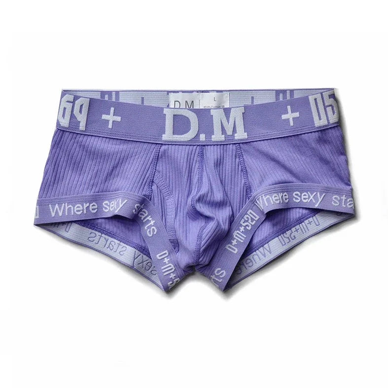 DM Men's Numbers Boxer Briefs - Playful and Stylish