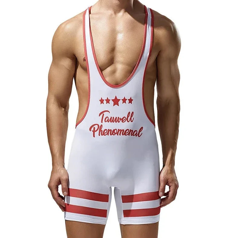 Striped Phenomenal Racerback Singlet - Dynamic and Vibrant Design