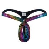 Jockmail Snakeskin Bare Thong - Bold and Eye-Catching