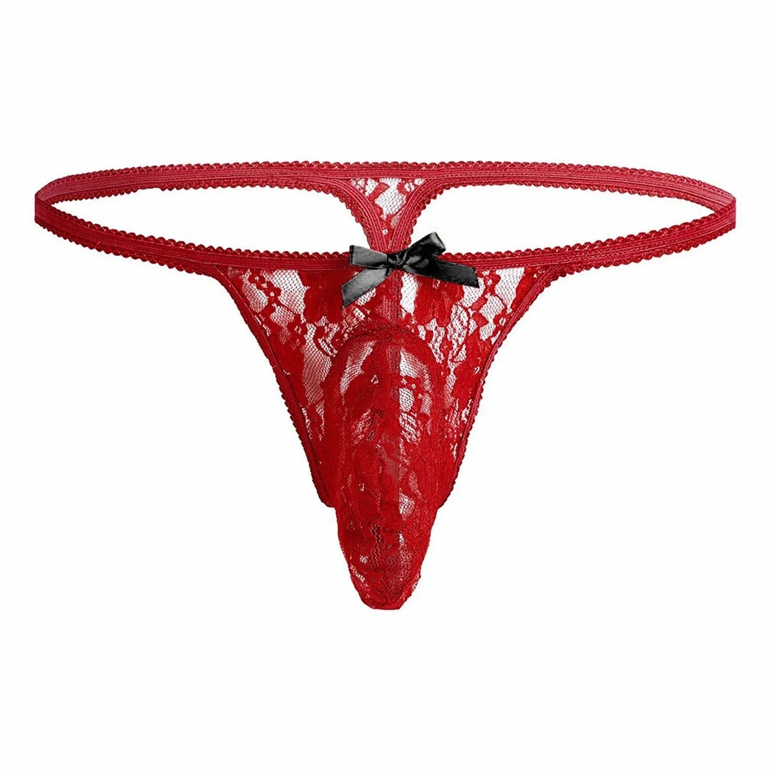 Men's Pouch Desire Garden Lace Thong - Alluring and Inclusive