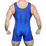 80's Retro Striped Wrestling Singlet - Embrace the Bold Aesthetic