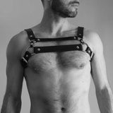 Men's Dual Strap Faux Leather Harness - Unleash Your Confidence