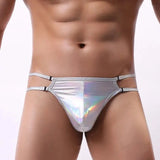 Men's Metallic Double Strap Thong - Bold and Daring