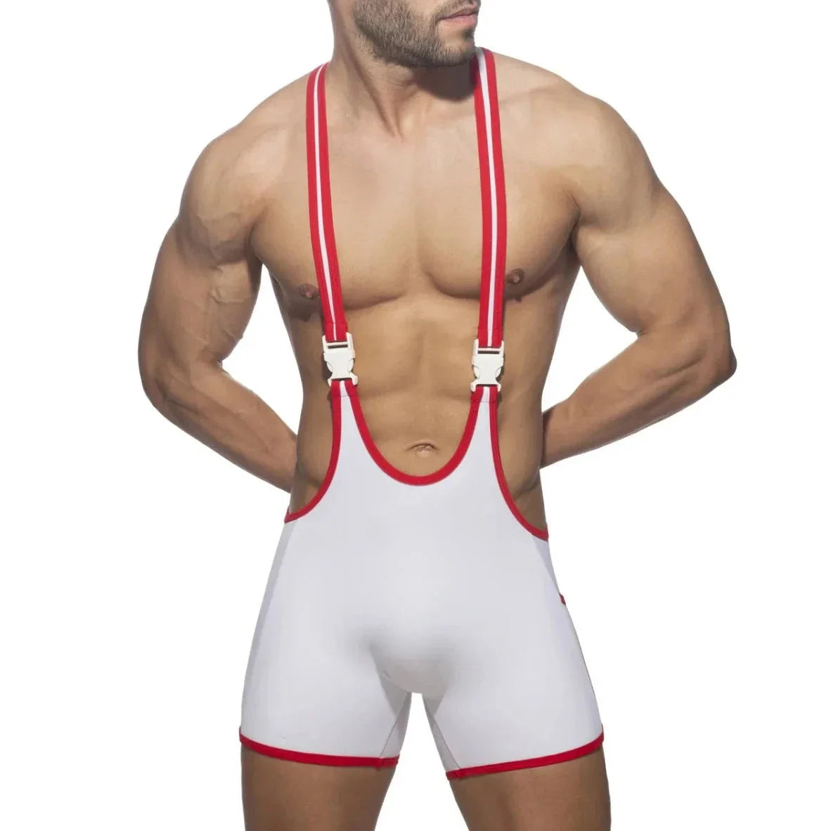 Rainbow Tape Buckle Workout Singlet - Stand Out and Sizzle