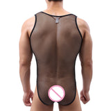 Men's Mesh Full Bodysuit - Intrigue and Seduction