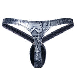 Jockmail Snakeskin Bare Thong - Bold and Eye-Catching