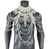 Regal Pearl Body Jewelry Harness - Dazzle Like Royalty