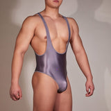 Men's Glossy High Elastic Bodysuit - Own Your Gloss