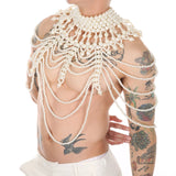 Regal Pearl Body Jewelry Harness - Dazzle Like Royalty