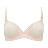 The Sheer Deco Easy Does It Bralette - Blush Pink