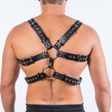 Gay Y-Studded Men's Leather Harness - Style Meets Allure