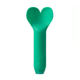 Je Joue Heart-Shaped Bullet Vibrator - Amour Bullet Emerald Green