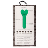 Je Joue Heart-Shaped Bullet Vibrator - Amour Bullet Emerald Green