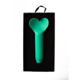 Je Joue Heart-Shaped Bullet Vibrator - Amour Bullet Emerald Green