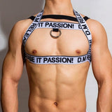 DM Passion Pec Harness with Triple Strap Back and Front O-Ring