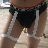 DM Rainbow Passion Garter Briefs – Stylish Design for Pride