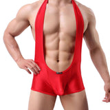 Men's Kinky Backless Bulge Pouch Singlet - Provocative Design