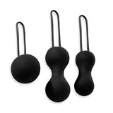 Je Joue Progressive Kegel Ball Set - Ami Kegel Balls Black