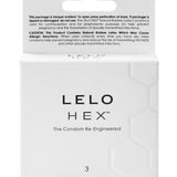 Lelo HEX Original Condoms, 3 Pack - Innovative Design for Pleasure and Safety