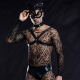 Mesh Cat Gay Costume - Unleash Your Inner Feline