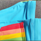 Rainbow Pocket Swim Briefs – Convenient Design with Back Pocket