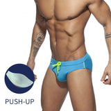 Rainbow Pocket Swim Briefs – Convenient Design with Back Pocket