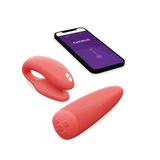 We-Vibe Adjustable Couples Vibrator with App Control - Chorus - Crave Coral