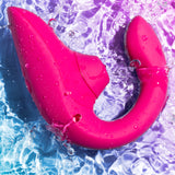 Womanizer Dual Stimulation Rabbit Vibrator - Blend Vibrant Pink