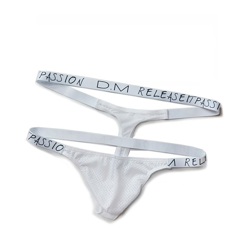 Soft Hues Elegance Double Banded Mesh Thong – Available in Pink, White, Black, and Navy