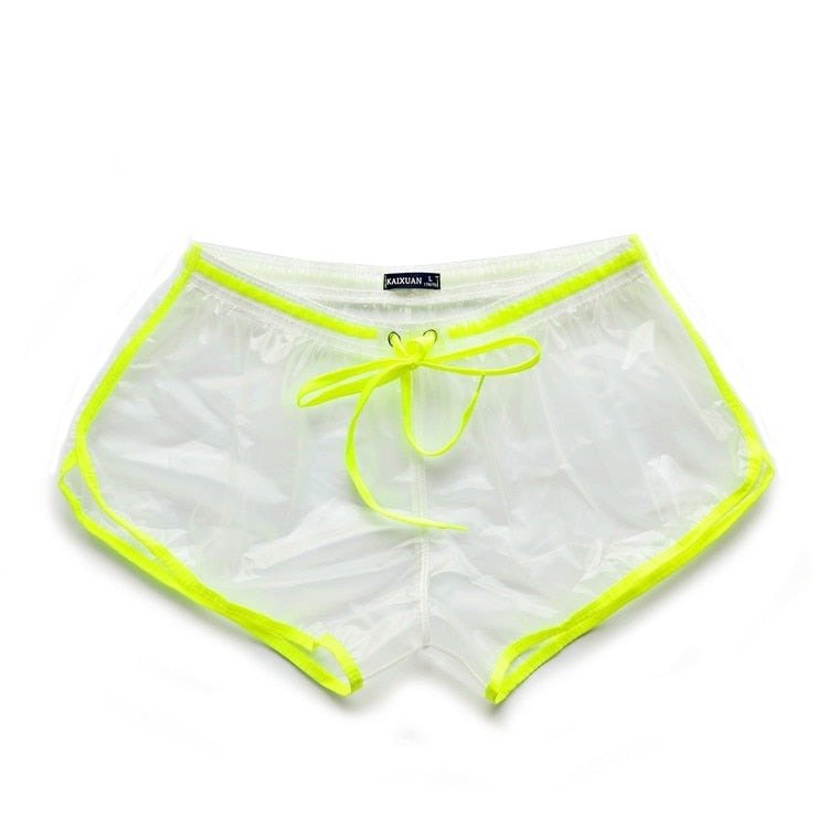 DM Plastic See-through Running Shorts – Bold and Flirty Design