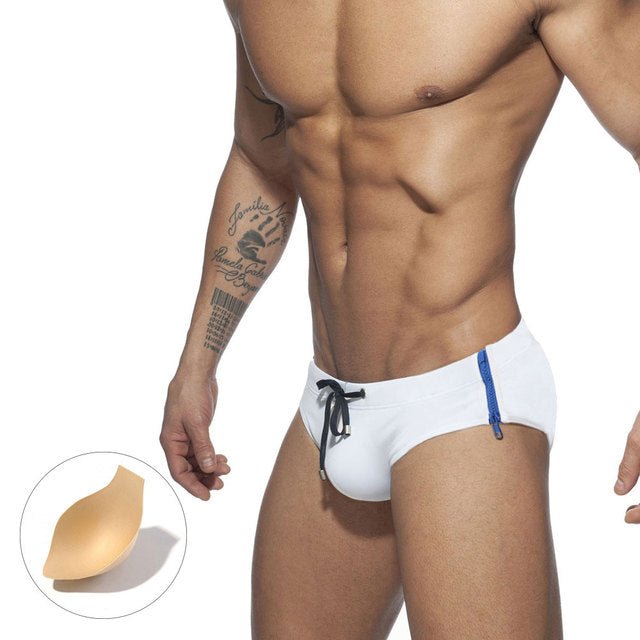 Side Zipper Swim Briefs – Unique Design with Convenient Side Zippers